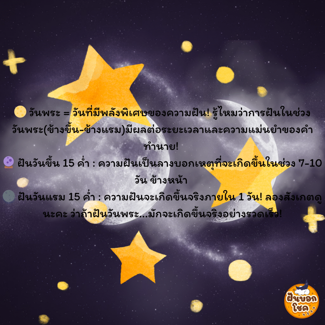 ความฝันวันไหนที่แม่นที่สุด? ฝัน “วันพระ” มีพลังลึกลับ!