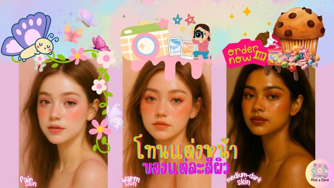 โทนแต่งหน้าแต่แต่ละสีผิว!!