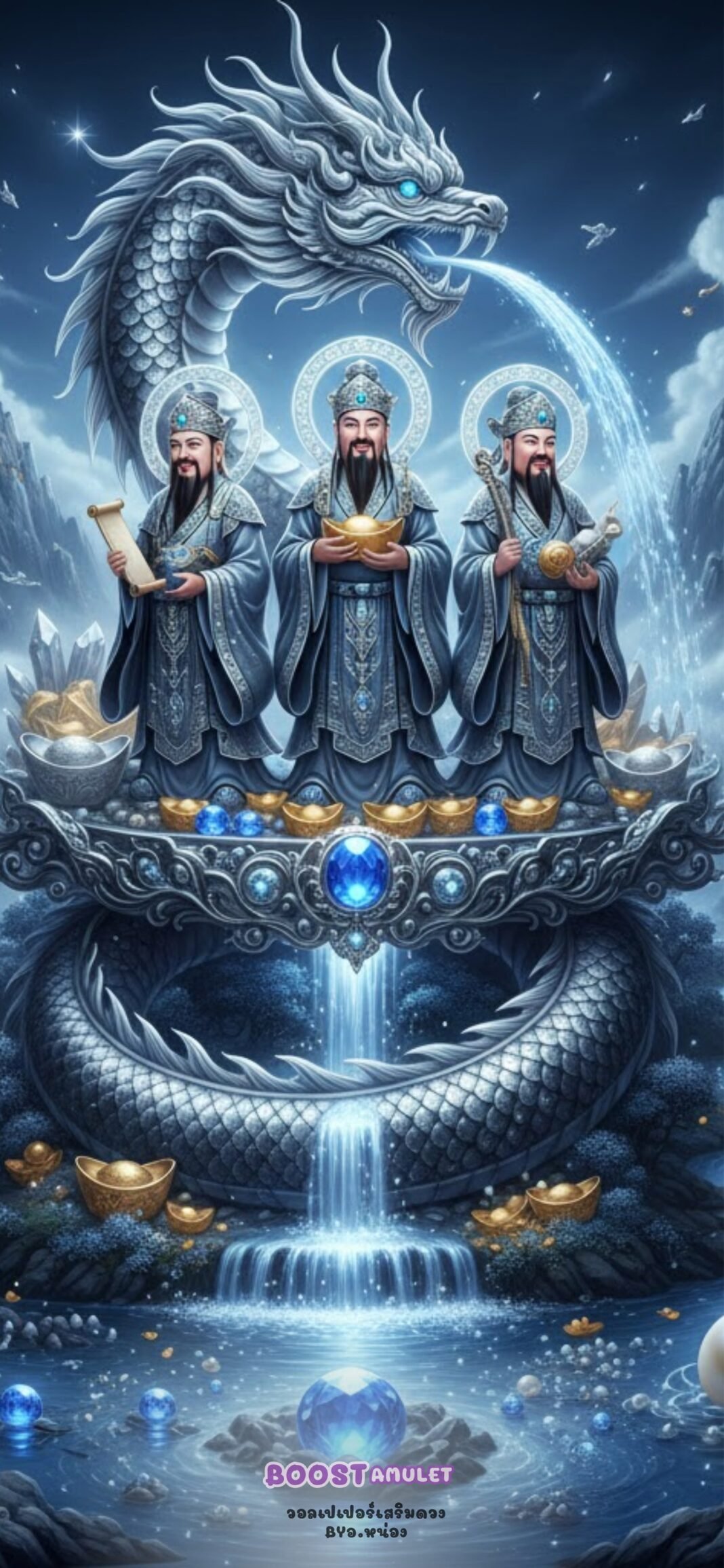 วอลเปเปอร์นี้คือที่สุด! รวมพลังมังกรและ 3 เทพฮก ลก ซิ่ว