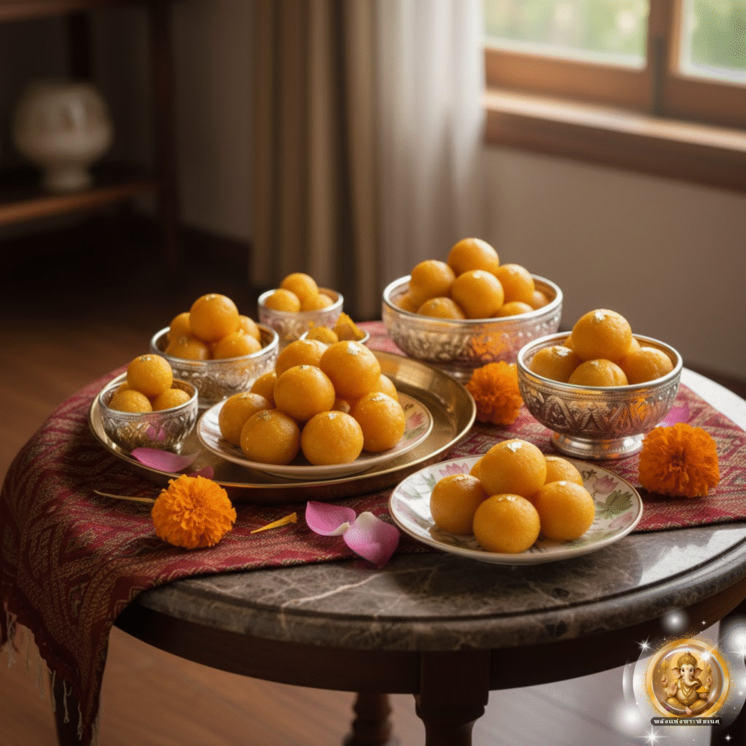 ถวายขนมอะไรดีให้องค์พ่อ? ต้อง “โมทกะ” เท่านั้น!