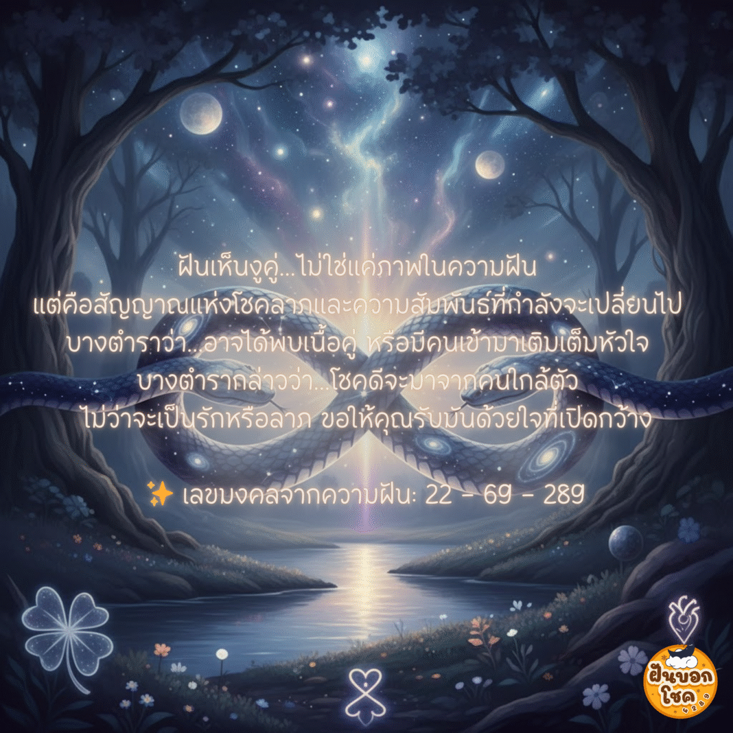 ฝันเห็นงูคู่…ไม่ใช่แค่ภาพในความฝัน