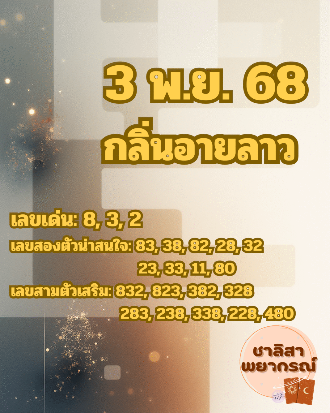 แนวทางหวยลาวพัฒนา 03 พ.ย. 68